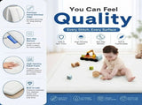 CARLA HOME Baby Play Mat 100x150cm, Thick Foam Crawling Mat, Infants, White V178-36553