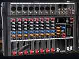 Hridz CT-80S Professional Audio Mixer 8 Channels Bluetooth USB Mixer with Effects, 48V Phantom V571-HRIDZCT80SAM
