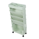 Removable Book Storage Rack 5 Tier Large Capacity Multifunctional Movable Storage Organizer Shelf V1294-YM0901-3116230010112