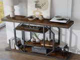 4-Tier Large Vintage Console Table Ultra Long Entryway Sofa Storage Table Hallwa V767-JJ-XZ1717