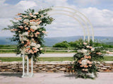 Heavy Strong Metal Wedding Arch Garden Arbor Floral Backdrop Stand Indoor Outdoor V767-HQ-ZJ133