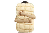 Fluffy Pillow Breathable Cute Pineapple Puff Pillow for Bedroom Sofa - Yellow V1263-JX-8062-1