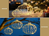 Jingle Jollys Christmas Lights 320 LED Fairy Light 3pcs Ball Decorations Set XMAS-MOT-BALL01-WARM
