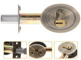 HOOWIFFY Durable Golden Deadbolt Lock Single Cylinder with Key for Home Use V1189-WXFWAL-20260326-02417