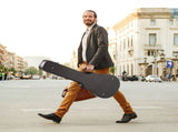 Electric Guitar Hard Case, 1050 mm Gourd-Shaped Guitar Hard Case, With Lock Latch Key Handle, PVC V952-HLXJTYHHLXJH98R2TV0