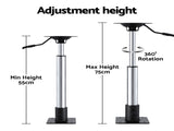 Seamanship Boat Seat Pedestal 5575cm Adjustable Gas Lift 360 Degrees Swivel 2 Pack BS-PED-GL-5575-BKX2