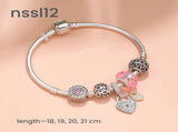 10 Styles Charm Bracelets Set Colorful Alloy & Glass Beaded Bracelets,Buy 2 for Better V1132-NSSL16-DOUBLE