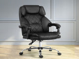Artiss Executive Office Chair Leather Recliner Black OCHAIR-G-1051-BK