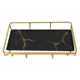 Bathroom Vanity Tray Modern Stylish Anti Slip Kitchen Sink Countertop Storage Organizer L Black V1294-YM0710-3112230084114
