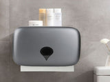 Wall Mounted Tissue Dispenser Toilet Paper Towels Holder Roll Paper Storage Cover Box for Home Hotel V1294-YM0901-3112200085511