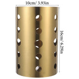Chopsticks container 2pcs Stir Stick Holder Silverware Stainless Steel Chopstick V1369-AZ3-W-17408