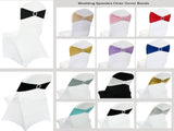 Spandex Chair Sashes Bands 50PCS Stretch Chair Ties Bows with Buckle Slider for Wedding Party V1258-DP02-C-1407