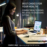 FORTIA Sit To Stand Up Standing Desk, 120x60cm, 72-118cm Electric Height Adjustable, 40kg Rated, V219-ADKSSTFO2WOSA