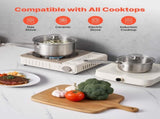 Stainless Steel Saucepan Set, 1 QT & 2 QT & 3 QT Saucepans with Glass Lids, Multipurpose Nonstick V952-BXGJG123QT3JB8H68001V0
