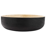 Nero Round Wooden Bowl 29x8cm V637-90313BWL
