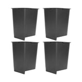 4 Pcs 8in Trapezoid Heavy Duty Bed Chair Risers Feet Leg Lift Furniture Extra Raisers Stand V1294-YM0901-3114230085611