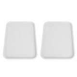 2pcs Food Tray Multifunctional Thickened Slip Resistance Chinese Fast Food Serving Tray for Dining V1294-YM0523-3118220042814