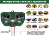 Ultrasonic Pest Repeller Solar Powered Outdoor,Cat Repeller Outdoor,Solar Animal Repeller Ultrasonic V1366-AZ2-W-05558