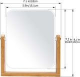 Desk with standard 1x/3x magnification - double-sided - 360-degree swivel - portable vanity V1259-DP01-BO-194