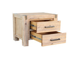 4 Pieces Bedroom Suite in Solid Wood Veneered Acacia Construction Timber Slat King Size Chocolate V43-BDS-NOW-4PC-DRS-KCH