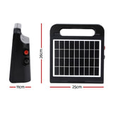 Giantz 10km Electric Fence Energiser Solar Energizer Charger Farm Animal 0.3J SFC-SO30-5KM