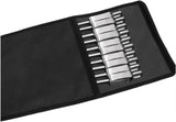 Kabob Skewers with Storage Bag, Stainless Steel Grilling Skewers, Push Bar Skewer Stick, Reuse for V1188-MS-825-012