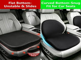 Car Seat Cushion with Lumbar Support Pillow - Memory Foam Driver Seat Cushion for Back & Sciatica V1107-800-62107-BLK