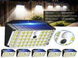 6 Pack Black Solar Motion Sensor Lights Outdoor Security Lamp 2000LM IP65 V178-59205