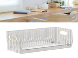 Desktop Storage Box with Handle Plastic Stackable Cosmetic Display Case Countertop Organizer Tray V1294-YM0901-3117230443311