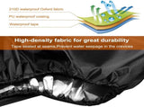 2 Pack Waterproof Outdoor Furniture Covers for Garden Cushions Stacking Chairs Black V1258-DP02-BOL-558