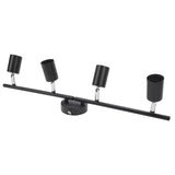 Tracking Lights Ceiling LED 4 60W Adjustable Angle Foldable Matte Black 4 Light Tracking Lighting V1294-YM0703-3119230078411