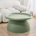 Artiss Coffee Table Round 71CM Plastic Green AI-PP-CT-L-GR