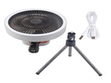 Portable USB Rechargeable Tripod Fan Outdoor Camping Tripod Fan for Outdoor Camping Tent Gray V1294-YM0703-3113230130811