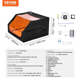 Laser Engraver Enclosure, 800 x 800 x 500 mm, Flame Retardant and Fireproof Protective Cover, with V952-JGDKJBHZJGDK5Z5H1V9