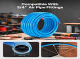 Air Compressor Line Kit, 100FT x 3/4", HDPE-Aluminum Compressed Air Piping System, Leak-Proof, V952-YSKQGDXT34INQP8IVV0