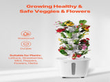Hydroponic Growing System, 30 Pods Vertical 6 Tiers Hydroponic Tower, Home Hydronic Garden with V952-TSSPZZXT20LW7KX24V3