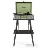 Crosley Cruiser Bluetooth Portable Turntable - Mint Crosley Entertainment Stand Bundle V398-CR8005FST-MT4