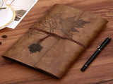 Leather Journal Notebook Refillable Vintage Journal Travel Sketchbook 160 Unlined Pages for Women V1192-AZ-W-23245