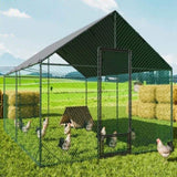 XL Chicken Coop 276x405x300cm Large Hen House Cage V178-66931