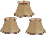 3Pcs E14 Lamp Shade European Fabric Candle Chandelier Lamp Cover for Hotel KTV Copper Color V1294-YM0901-3119210069311