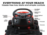 BAUMR-AG 38" Ride On Mower Tractor, Electric Start, 14hp 452cc, Hydrostatic, 100kg Towing, 7 Cut V219-MOWRIDBMP38A