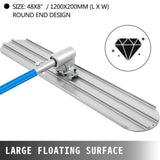 Bull Float Magnesium Concrete Float 48 x 8" Round End Concrete Float Tool Cement Tool Bull Concrete V952-48CSNMZ48X8TYDGJBV0
