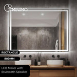 GOMINIMO LED Mirror with Bluetooth Speaker 1000mm Rectangle V227-3720402002174