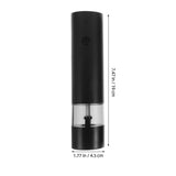 1Set Automatic Electric Pepper and Salt Grinder Rechargeable with USB for Home and Picnic V1366-AZ2-W-21877