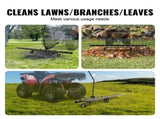 Tow Behind Dethatcher, 1.5m Tow Dethatcher with 24 Steel Tines, Lawn Dethatcher Rake for ATV or V952-QXSCJ60QYGLJUL9E5V0