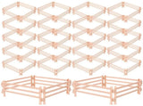 25-Piece Miniature Plastic Fence Set for Model Trains, Dollhouses, Garden Decoration, Landscape V1370-AZ4-16172