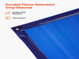 Welding Screen with Frame, 1.74 x 2.34m Welding Curtain Screen, Flame-Resistant Vinyl Protection V952-DMPF1JZ68FTYFQJGS001V0