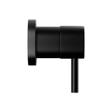 Cefito Basin Twin Tap Wall Round Brass Faucet Shower Bathtub Black TAP-A-TAPS-RO-BK