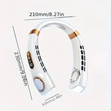 New Neck Hanging Fan Portable Mini USB Fan Personal Cooling Turbine Small Charging Quiet V1232-GBFS001