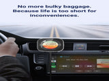 Wireless CarPlay Adapter with 1.6" Multi-Functional Screen, Car Diffuser & 360 Vent Clip V888-ELOSUNG35862